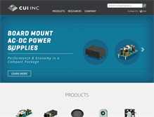 Tablet Screenshot of cui.com